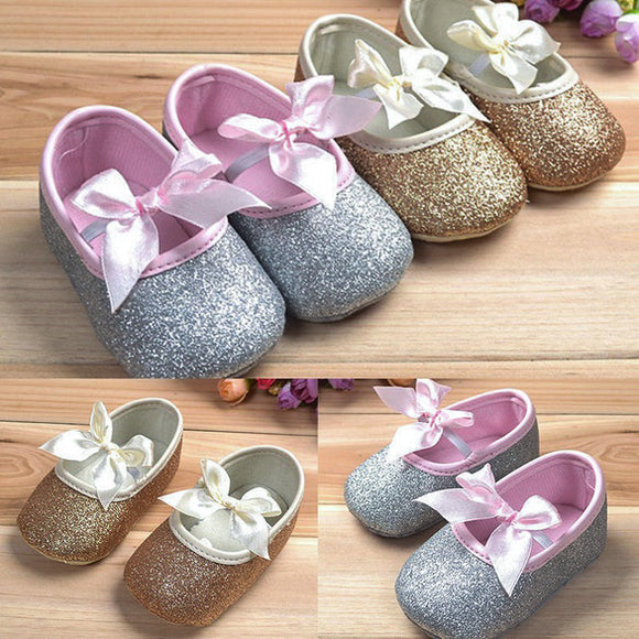 Glitter Bow Shoes