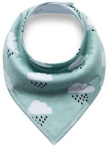 Mint Green Clouds Bandana Bib