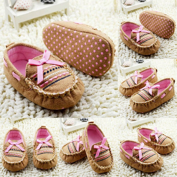 Moccasins with Pink Accents