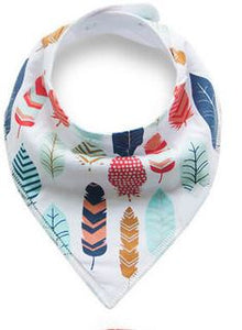 Multi Feather Bandana Bib