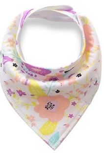 Pastel Flowers Bandana Bib