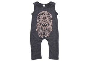 Gray Dreamcatcher Romper