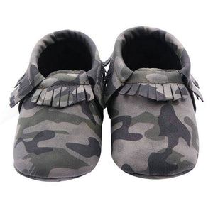 Pattern Moccasins-Green Camo