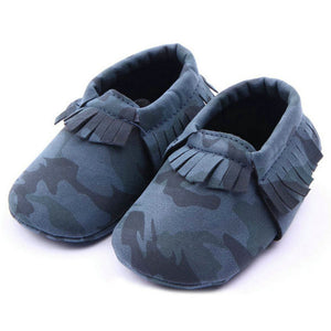 Pattern Moccasins-Blue Camo