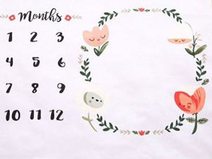 Photo Background Blanket-Months