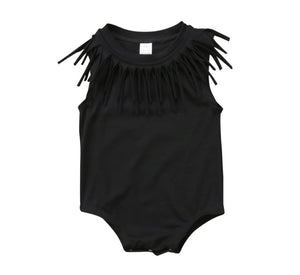 Black Fringe Onesie