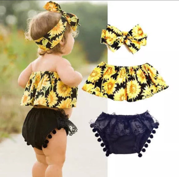 Sunflower Outfit Set