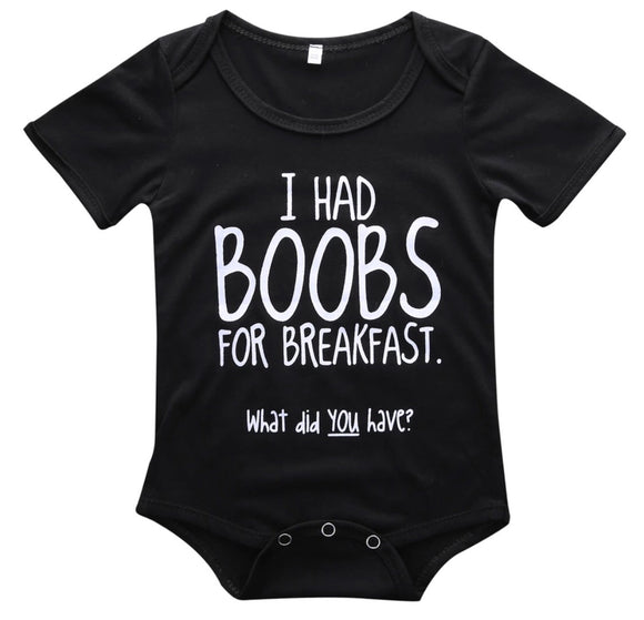 Boobs for Breakfast Onesie