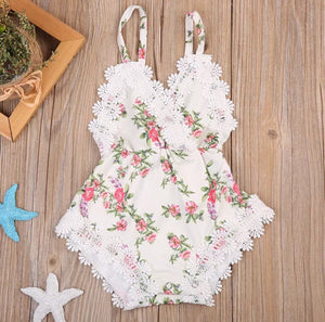 Lace Floral Romper