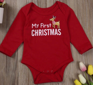 My First Christmas Reindeer Unisex Onesie