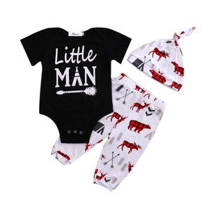 Woodland Little Man 3pc Outfit Set