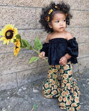 Blue Velvet Sunflower Outfit