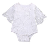 Detailed Crochet Lace Onesie